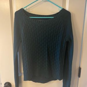 dark green sweater